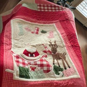 Twin size Christmas quilt from Pottery Barn kids